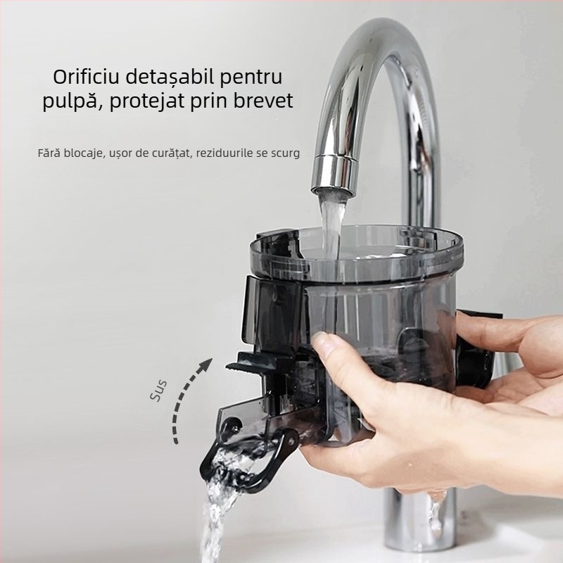 Storcător casnic cu separare a pulpei, complet automat, pentru sucuri din fructe și legume