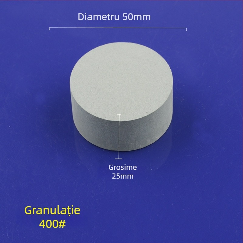 Piatră de ulei din siliciu carbid verde, cilindrică, 50x25 mm, pentru lustruire și șlefuire jad