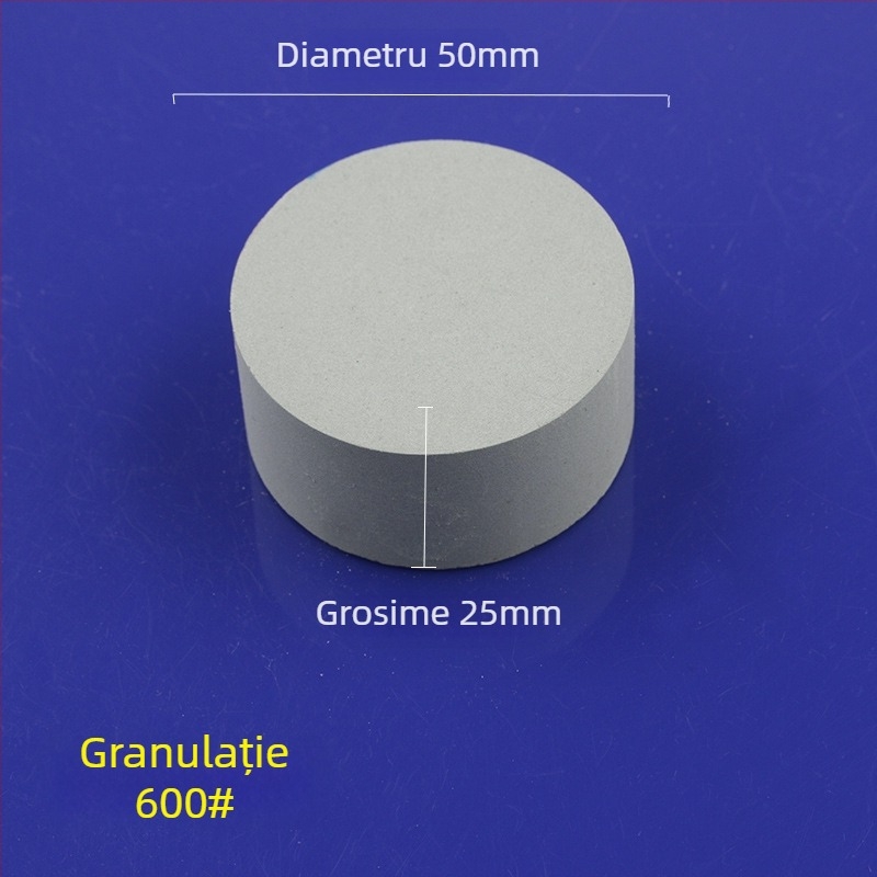 Piatră de ulei din siliciu carbid verde, cilindrică, 50x25 mm, pentru lustruire și șlefuire jad