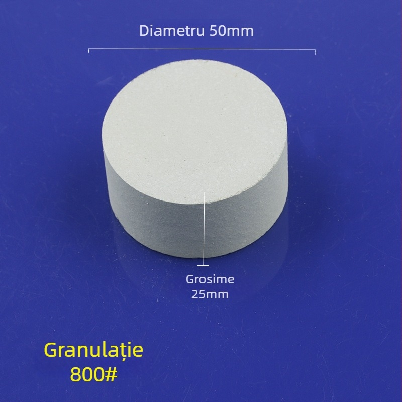 Piatră de ulei din siliciu carbid verde, cilindrică, 50x25 mm, pentru lustruire și șlefuire jad