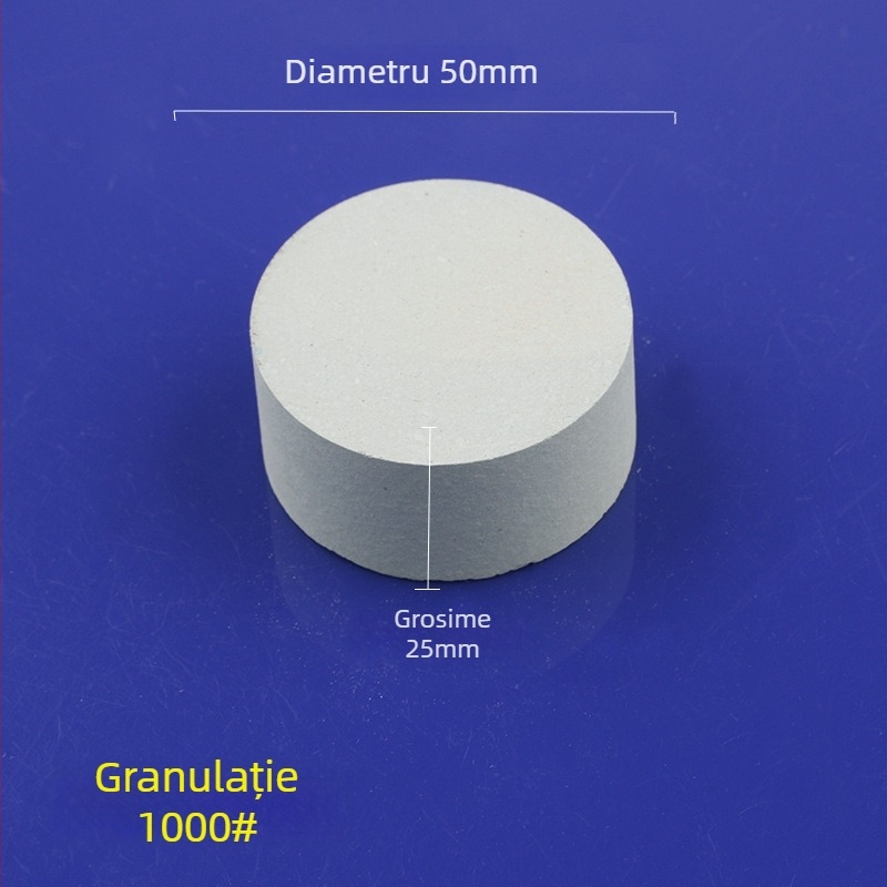 Piatră de ulei din siliciu carbid verde, cilindrică, 50x25 mm, pentru lustruire și șlefuire jad