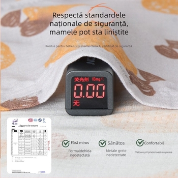 Set de pijamale de vară, două piese, pentru copii 0–3 ani, mâneci scurte, unisex, imprimeu cu desene animate