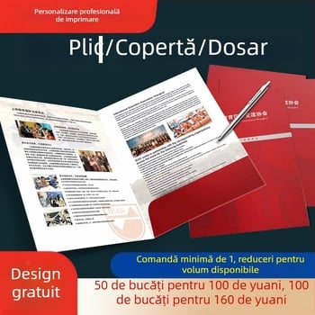 Plicuri personalizate pentru documente contractuale, documente de licitație tipărite, coperți A4, dosare pentru rapoarte de examinare medicală cu inserții