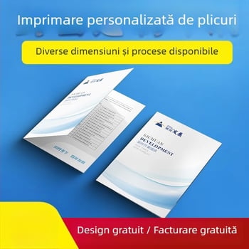 Mapă A5 color pentru documente de licitație și dosar cu pagină de inserție, copertă și imprimare