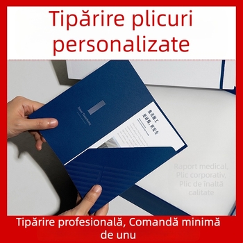 Copertă A4 personalizată: copertă pentru expoziție, copertă de contract, dosar din hârtie, copertă de album, imprimare cu folie de aur, legare rigidă