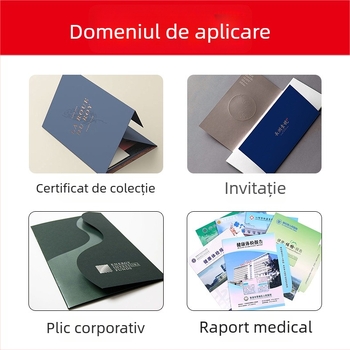 Copertă A4 personalizată: copertă pentru expoziție, copertă de contract, dosar din hârtie, copertă de album, imprimare cu folie de aur, legare rigidă