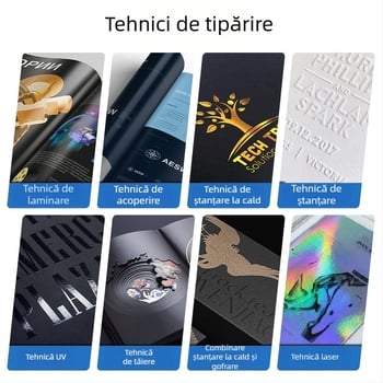 Imprimare personalizată a copertei pentru plic, broșură tri-fold pentru invitații corporative și mapă pentru documente