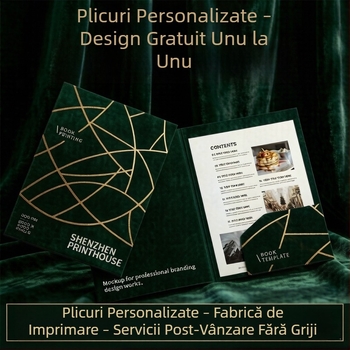 Imprimare personalizată a coperților pentru dosare și cărți, design de copertă, benzi de talie și sigilii
