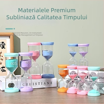 Clepsidră în formă de macaron pentru copii — cadou creativ
