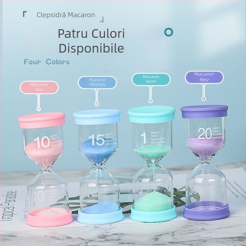 Clepsidră în formă de macaron pentru copii — cadou creativ