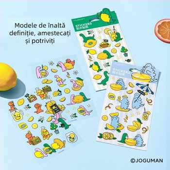 NS366-Q Jo Gumon autocolante PVC pentru planificator și jurnal – decorative, impermeabile, culori rezistente la decolorare
