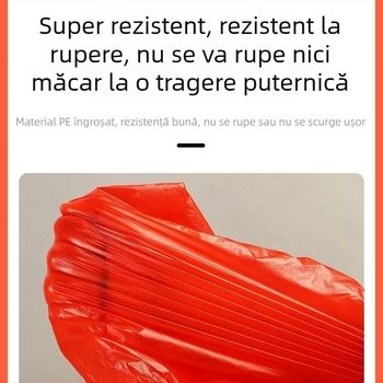 Geantă plastic roșie mare pentru mutări și împachetare, extrem de groasă