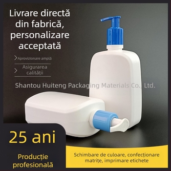 Ambalaj cosmetic Phaeton: sticlă de 500 ml cu dozare dublă, pompă apăsare, pentru loțiune, gel de duș și șampon