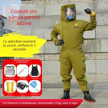 Combinezon de protecție din pânză respirabilă, într-o singură piesă, gros, pentru urcarea pe copaci, protecție împotriva insectelor