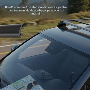 Etanșare EPDM pentru suportul de bagaje de pe acoperișul mașinii, bandă neagră impermeabilă pentru cadrul bagajelor