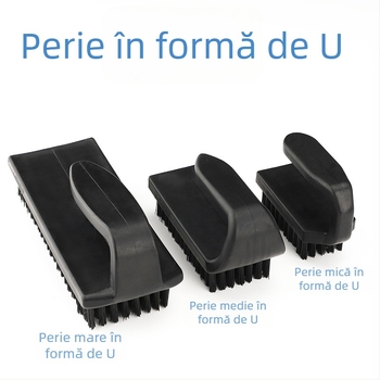 Perie antistatică cu peri duri pentru plăci PCB, mâner în formă de U, drept sau rotund