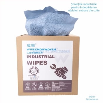 Weipa Ștergătoare Industriale din Material Nețesut, Multifuncționale, Fără praf, Rulou Mare, Albastru