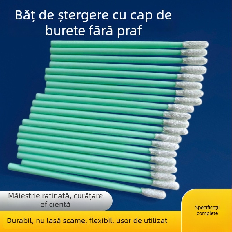 Bețișor de curățare cu cap de burete pentru instrumente de precizie, fără praf, anti-static