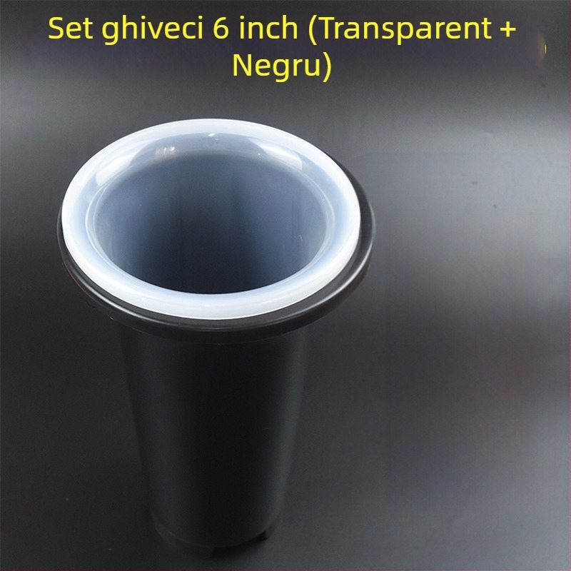Set ghivece plastice pentru orhidee, îngroșate și înalte, transparente