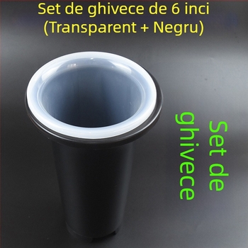Ghiveci transparent din plastic pentru orchidă, mare dimensiune, înălțat și îngroșat