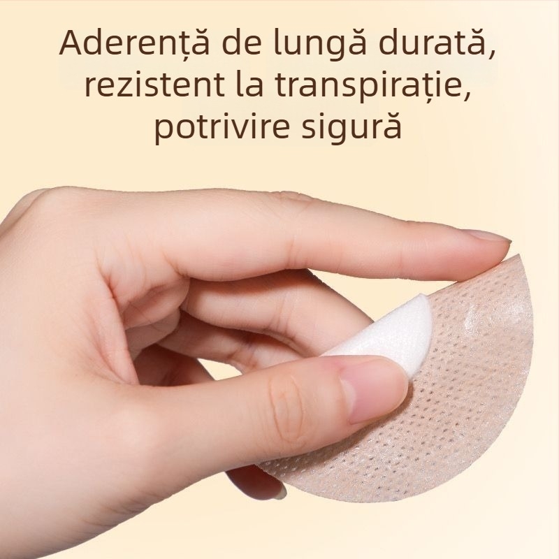 Plăcuțe sterile pentru mameloane, unice, subțiri, acoperire a areolei, discret sub rochia de mireasă