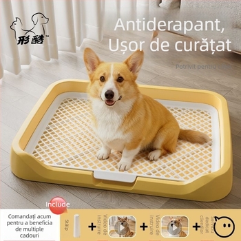 Toaletă pentru câini din oțel inoxidabil, bazin de urinare fix, formă elegantă, disponibilă în mărimi mari și medii