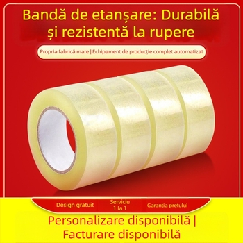 Bandă transparentă de ambalare cu imprimare a logo-ului, bandă de sigilare de înaltă rezistență