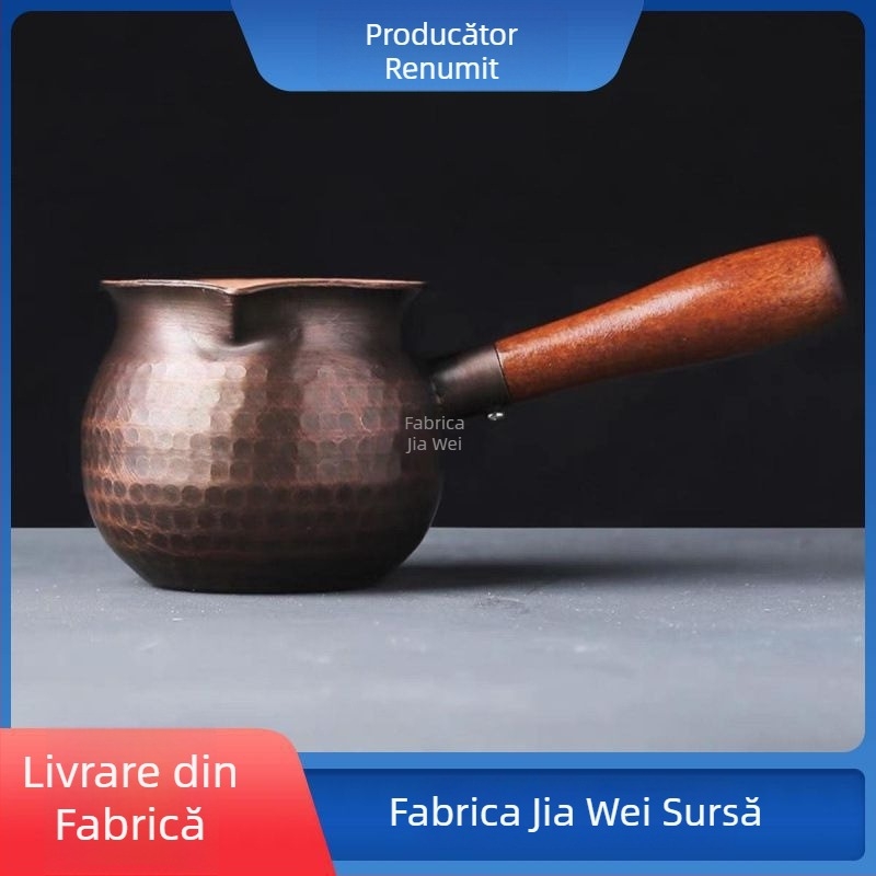 Set din cupru pur pentru prepararea ceaiului