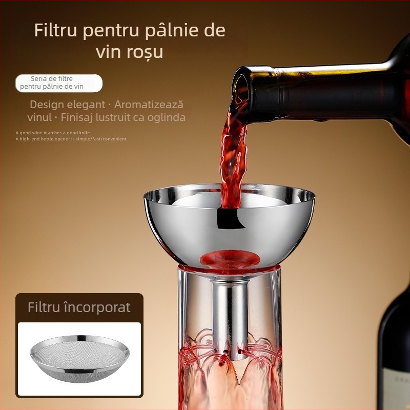 Pâlnie din oțel inoxidabil 304, filtru cu diametru mare pentru decantare