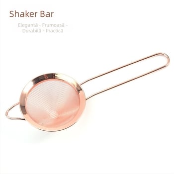 Set de shaker pentru cocktail din oțel inoxidabil, 11 piese, cu strecurător