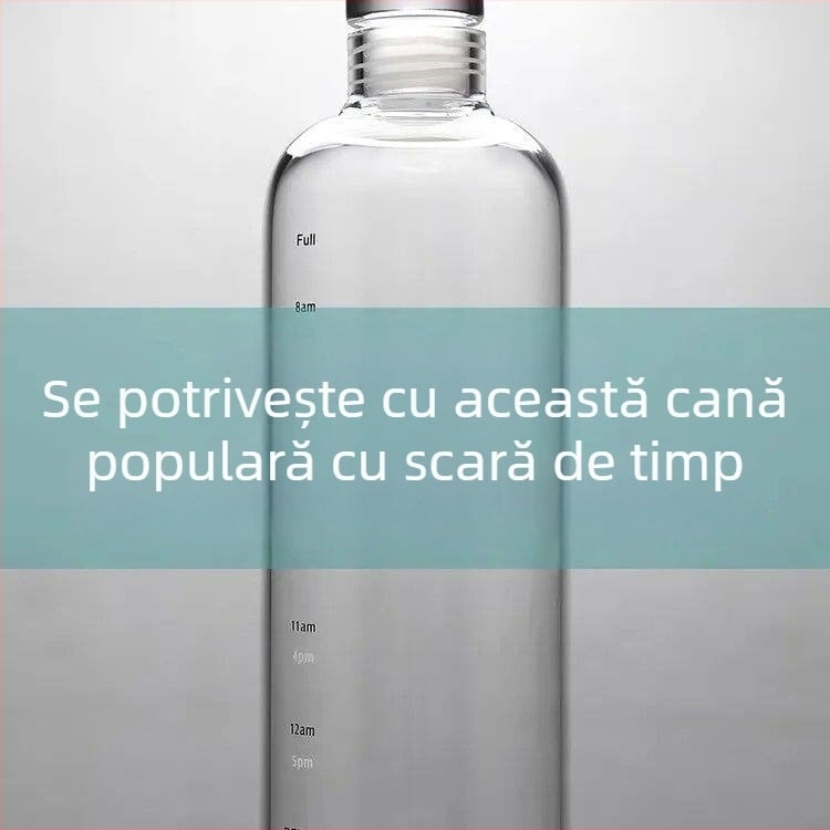Stopper de vin din sticlă transparentă, 2,7 cm, cu marcaje pe scară și design etanș