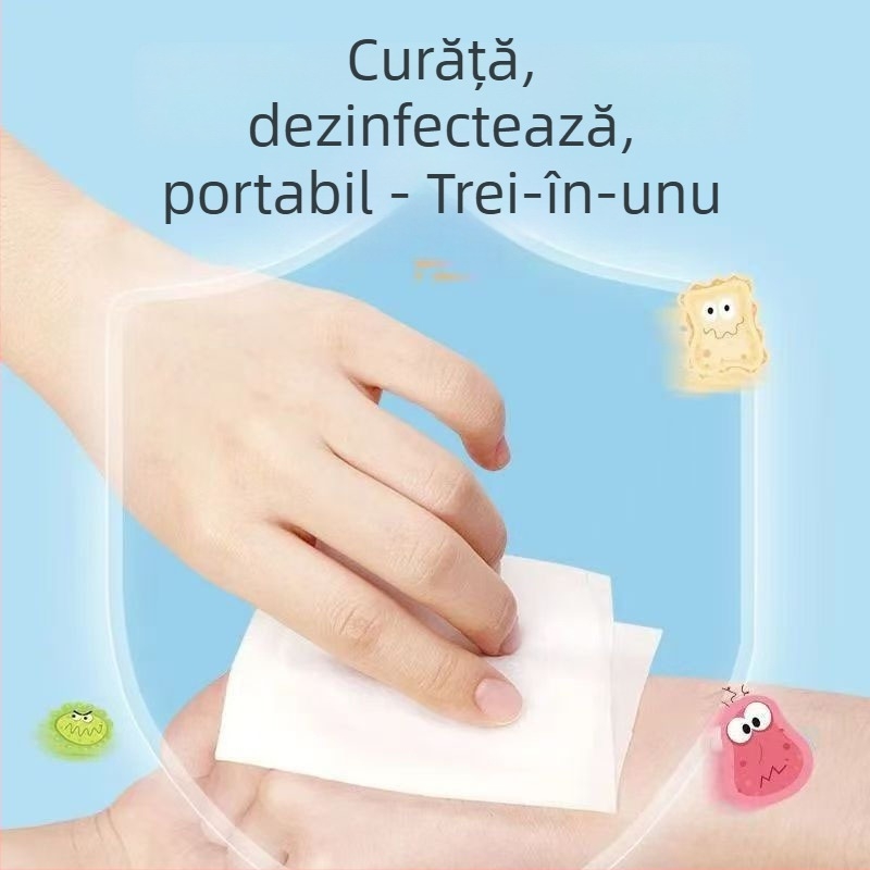Bestway 10 șervețele umede ambalate individual, cu alcool 75%, pentru curățarea și dezinfectarea pielii, dimensiuni 150 × 180 mm