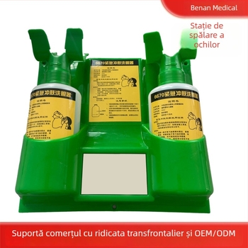 6670 Spălător de ochi portabil montat pe perete, 500 ml, pentru laboratoare