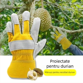 Mănuși de protecție groase pentru durian, anti-înțepare și anti-tăiere, rezistente la uzură, pentru deschiderea și curățarea durianului, mănuși de uz casnic curate și igienice