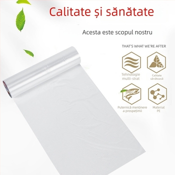 Saci de conservare cu deschidere plată, în rolă, pentru bucătărie, extra-large, transparente, din plastic pentru alimente, groși