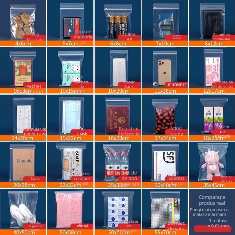 Saci de depozitare alimentare pentru frigider și congelator, sigilate, de calitate alimentară, pentru depozitarea cărnii