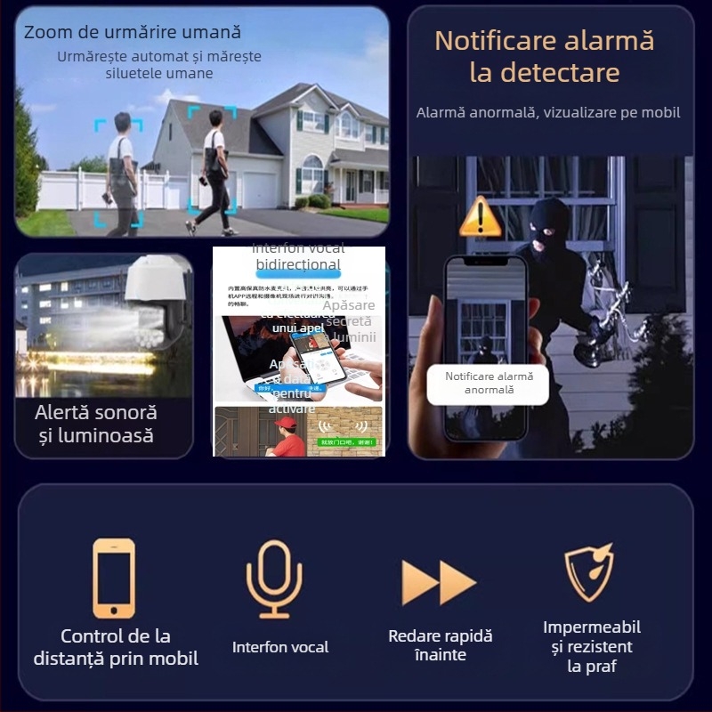 Camhipro Camhi 5MP Wi-Fi PTZ cameră sferică pentru exterior