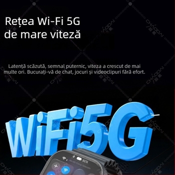 Ceas inteligent W527 cu slot pentru card, ecran AMOLED HD, cod Morse, baterii duale și baterie înlocuibilă