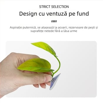 Decor plantă în formă de frunză pentru Betta în acvariu – frunză artificială de plantă acvatică pentru decor, odihnă, ascunzătoare și împerechere