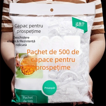 Set de folie alimentară de unică folosință pentru conservare, cu gură etanșă pentru bol