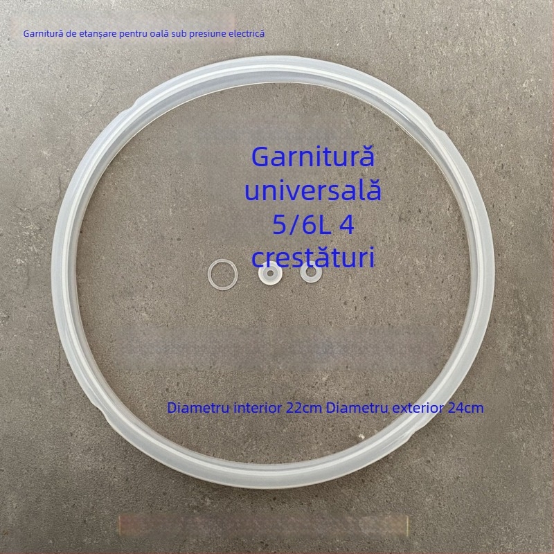 Inel de etanșare pentru oală electrică sub presiune, 5L/6L, silicon cauciucat, universal