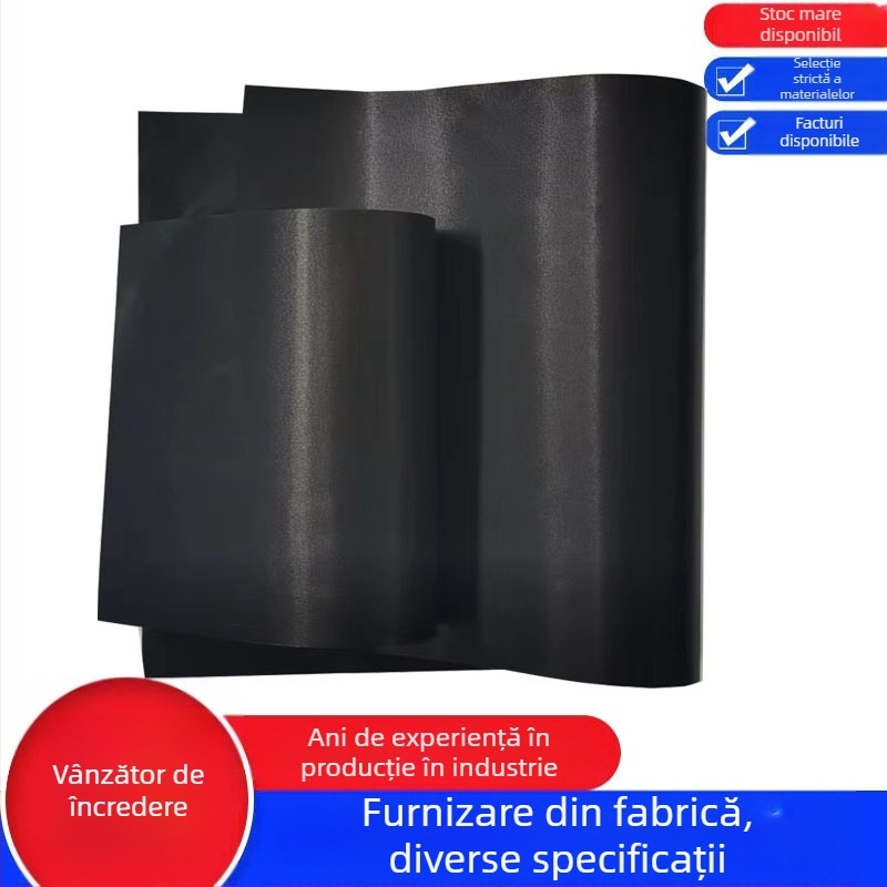 Fulite covoraș antiaderent pentru grătar, camping, teflon BBQ, 0.2 mm grosime, pătrat negru, rezistent la temperaturi -70 la 260°C