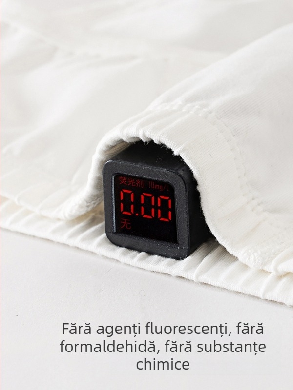 Chiloți boxeri pentru copii din bumbac, albi, unisex, clasă A, 3-8 ani