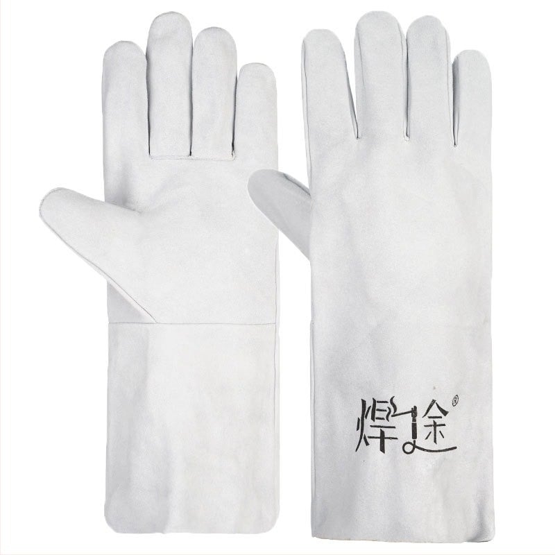 Mănuși de sudură din piele de miel – anti-arși, izolație termică, rezistente la uzură, înalte temperaturi, moi, manșetă lungă