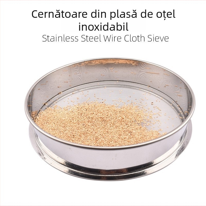 Sită din oțel inoxidabil 304, plasă 10–60 cm, ochiuri 1–2300, pentru făină și pulberi