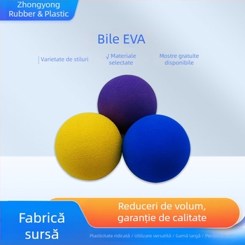Balonase elastice EVA colorate pentru animale de companie, mingi moi din spumă EVA