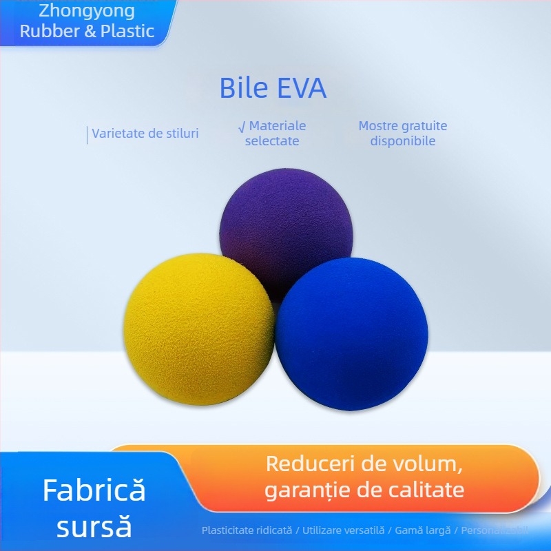 Balonase elastice EVA colorate pentru animale de companie, mingi moi din spumă EVA
