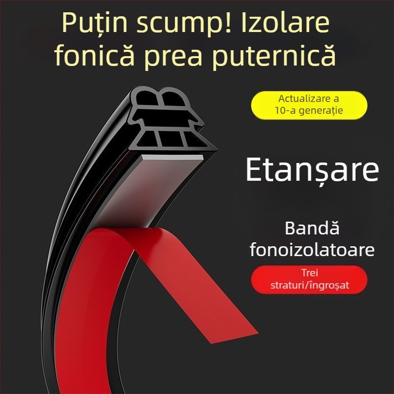 Bandă de etanșare din lemn masiv pentru uși și ferestre, izolare fonică, rezistentă la vânt, izolare termică, repelent împotriva țânțarilor.