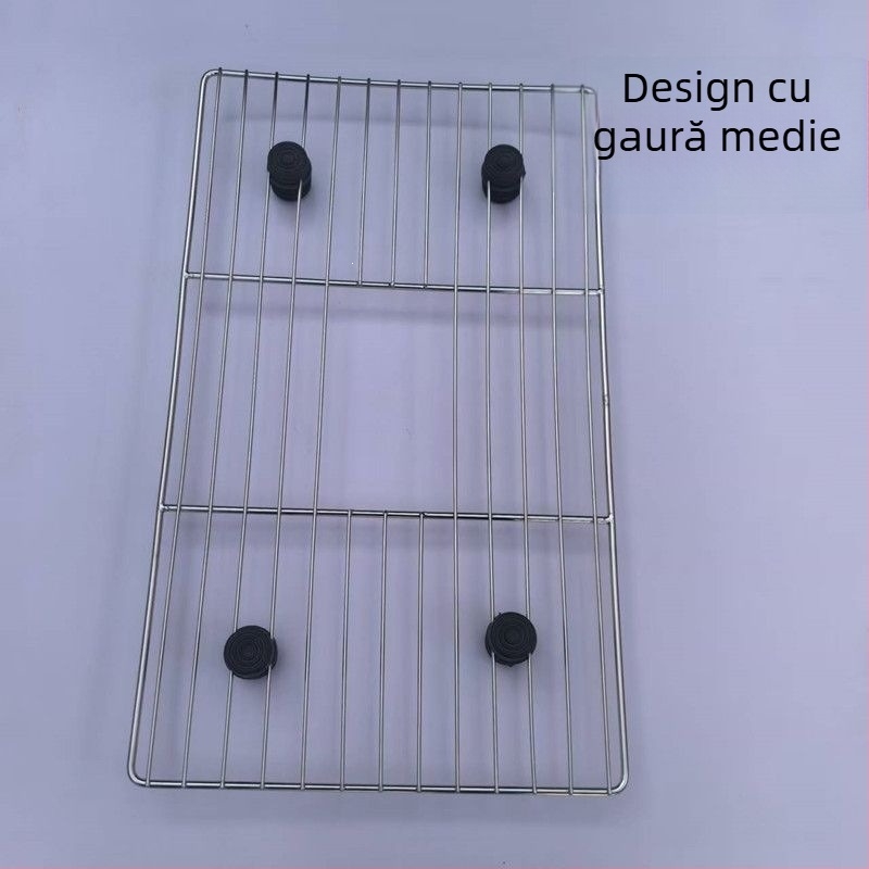 Toaletă pentru câini din oțel inoxidabil cu plasă, în mărimi mari, medii și mici, destinată eliminării la un punct fix