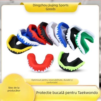 Protecție dentară EVA, moldabilă și reutilizabilă, protecție anti-impact groasă pentru box, taekwondo, arte marțiale și sanda